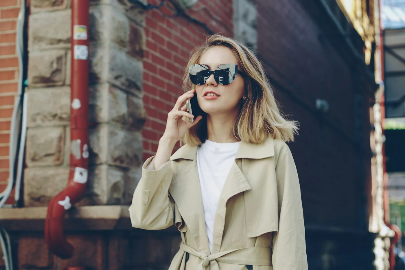 Long Cotton Gabardine Trench No.16