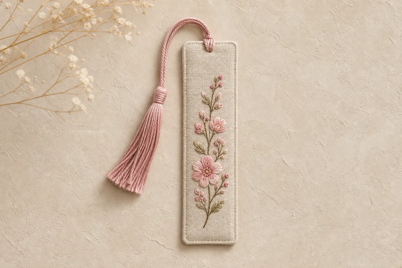 Signature Embroidered Fabric Bookmark Limited Edition