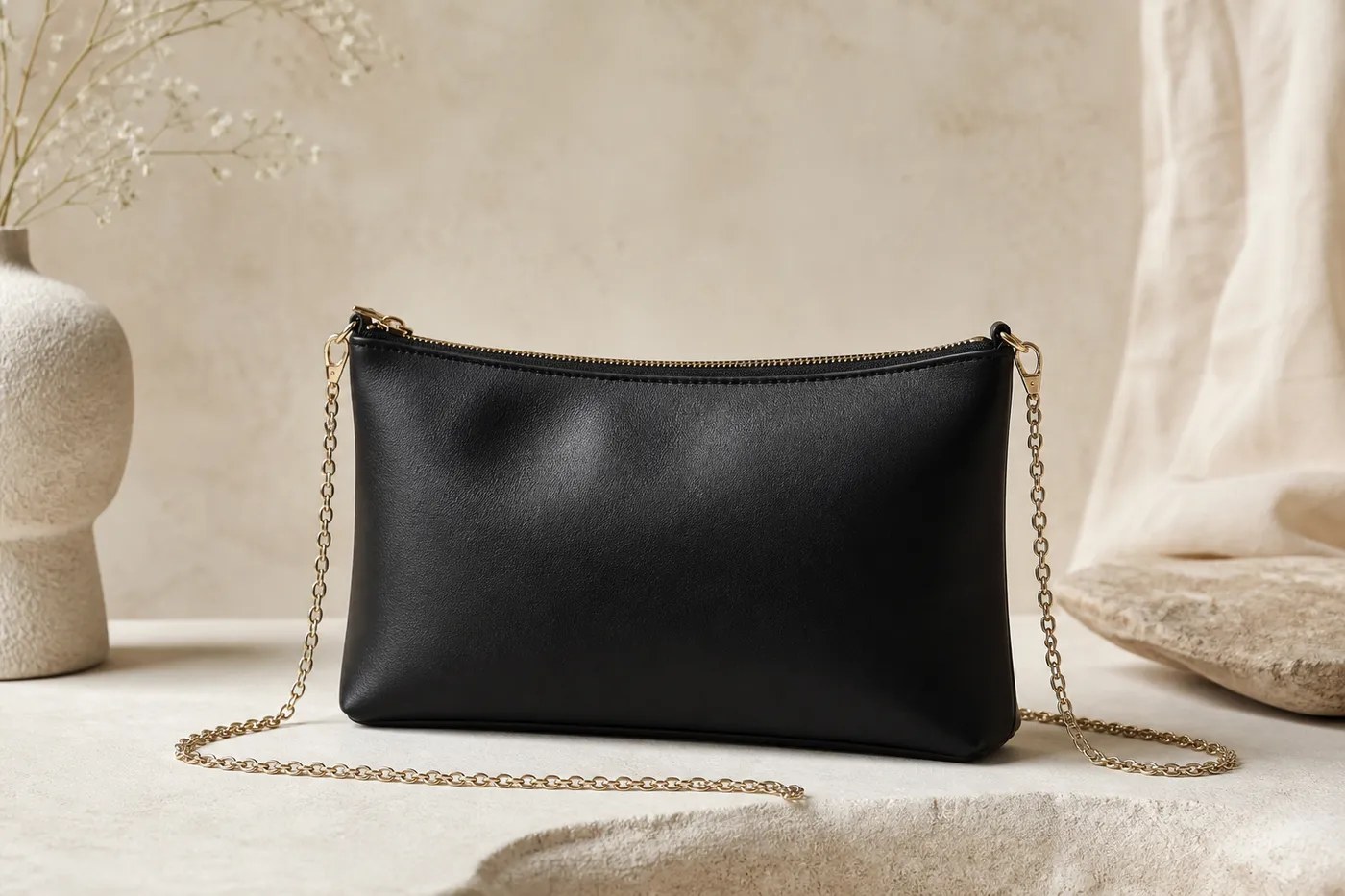Iconic Chain-Strap Evening Clutch Signature