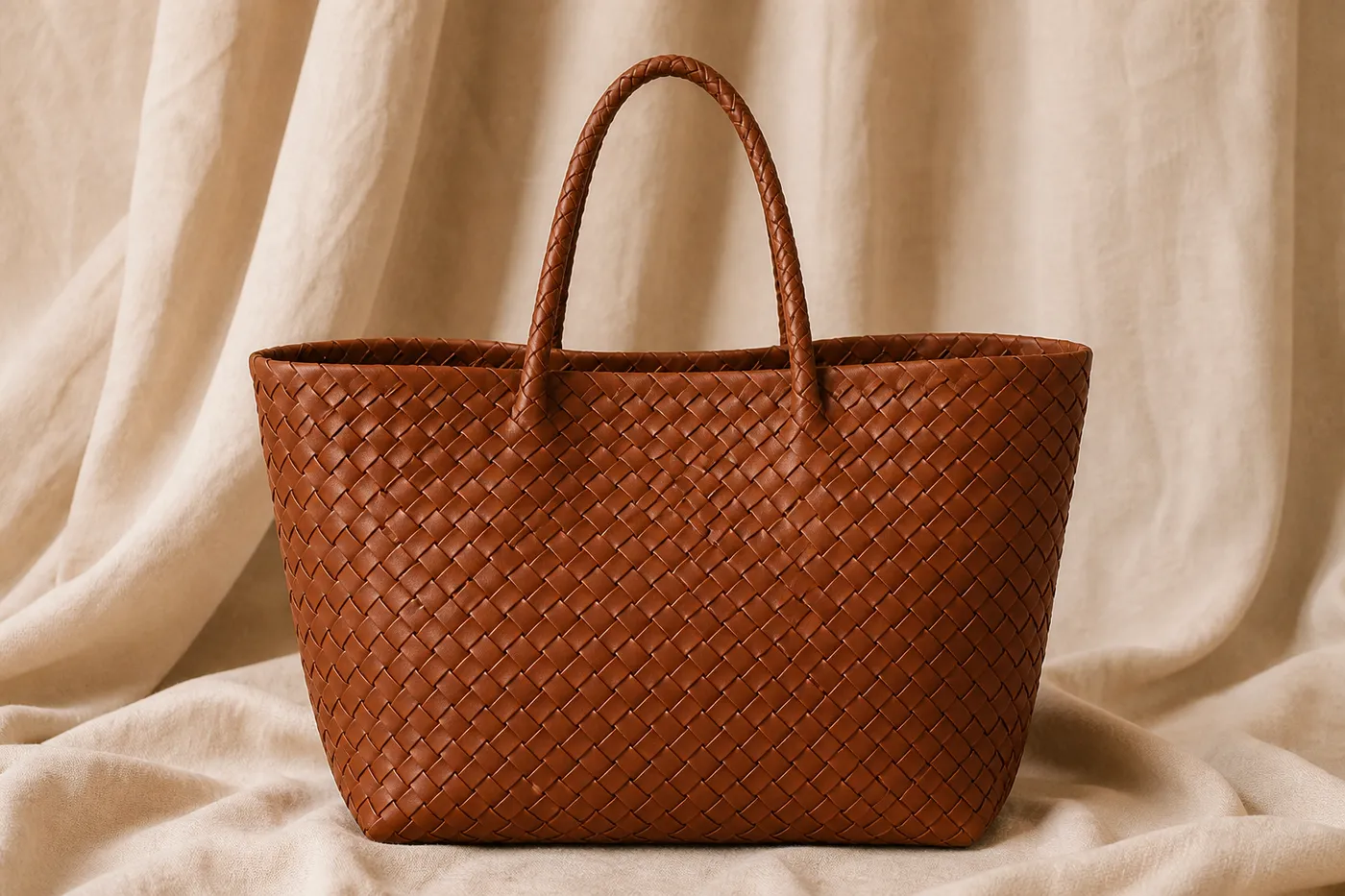 Signature Woven Leather Tote Bag No.12