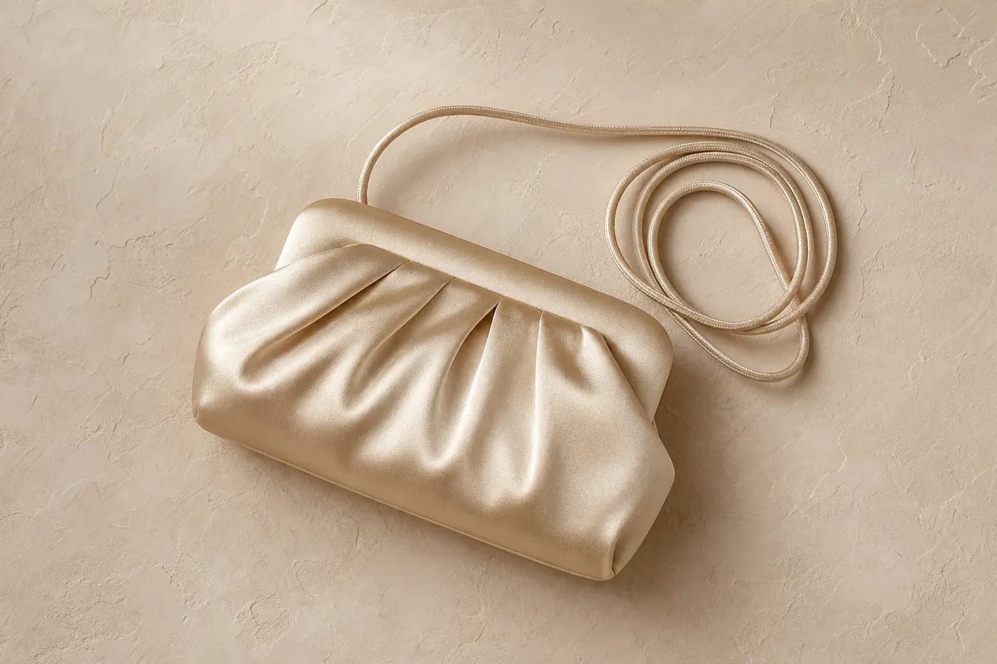 Satin Cord Clutch Bag No.13