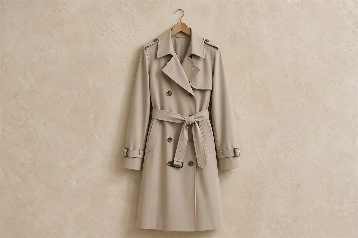 Trench Mi-Long en Gabardine Fluide Limited Edition